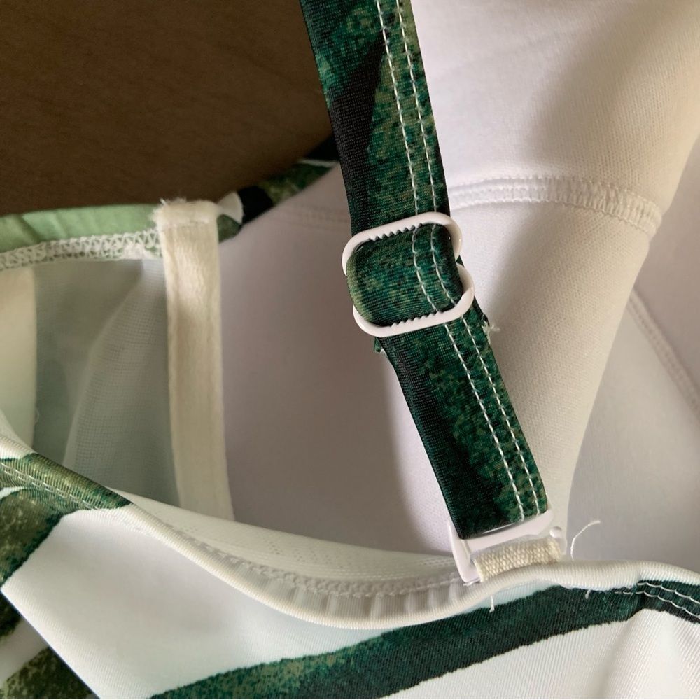 CACIQUE By Lane Bryant Mini Palms Longline Underwire Swim Bikini  22 42D - Picture 7 of 16